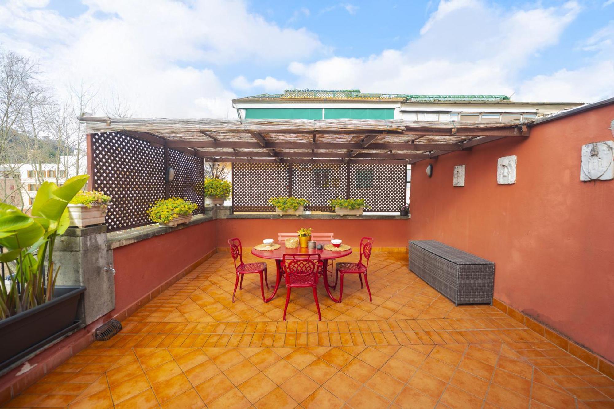 Appartement Romantic Terraced Escape In Elegant Neighbourhood *